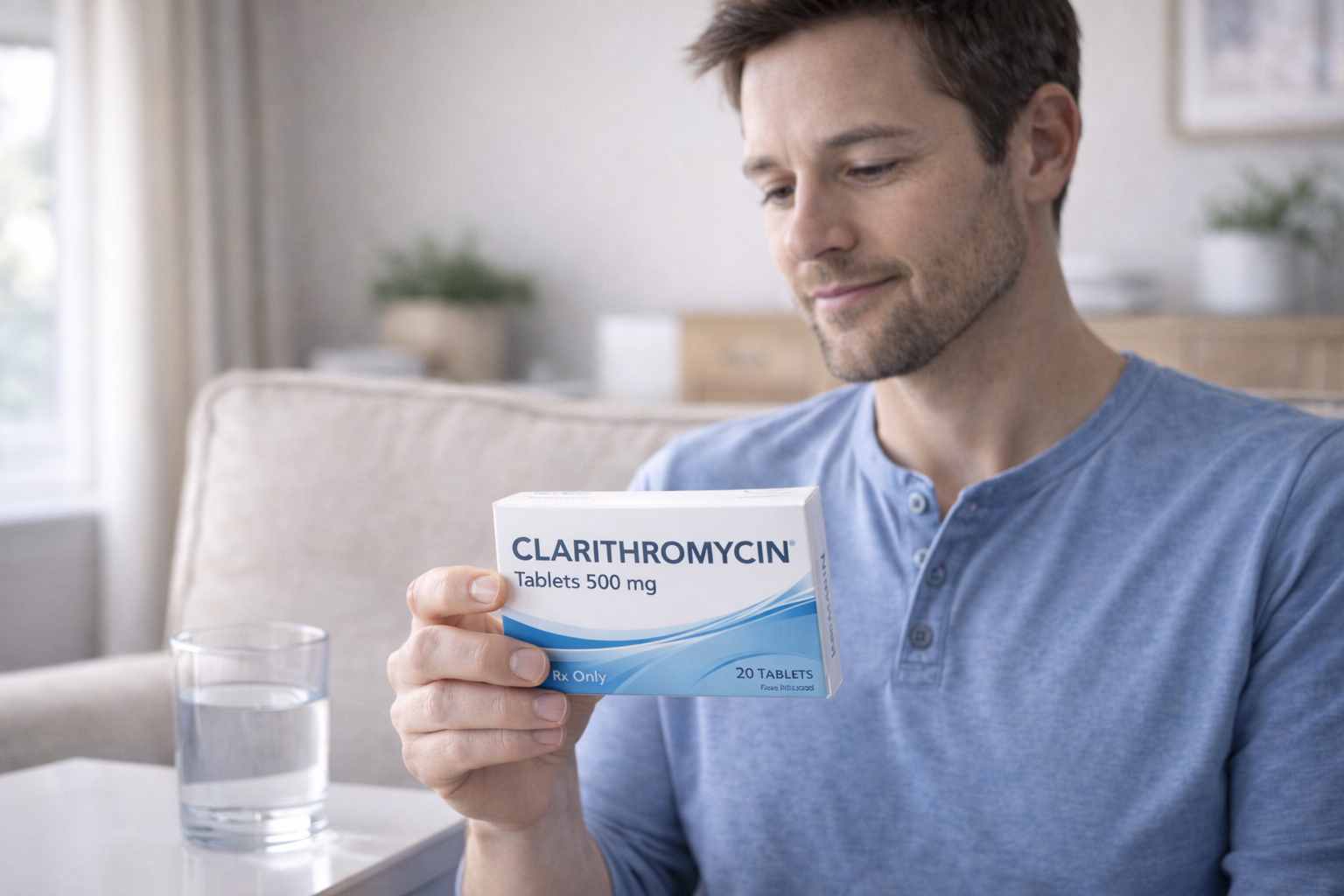 clarithromycin tablets prescribed for bacterial infections
